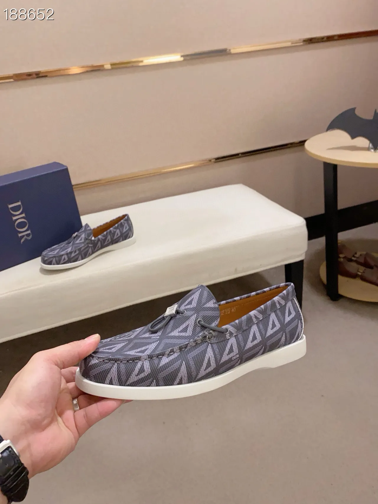 Dior B27 Monogram Tassel Boat Shoes 8