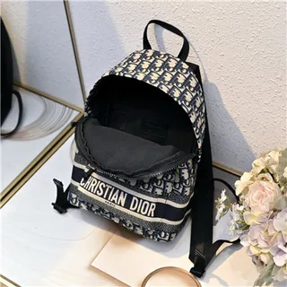 Dior Book Tote Mini Backpack Navy Oblique Monogram Casual Backpack 2