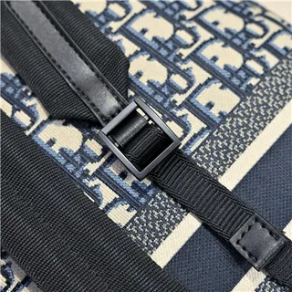 Dior Book Tote Mini Backpack Navy Oblique Monogram Casual Backpack 6