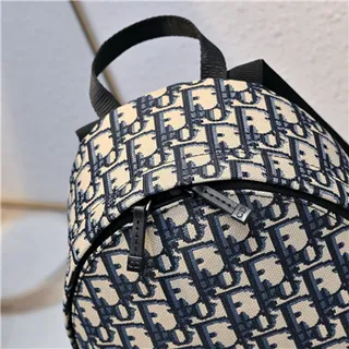 Dior Book Tote Mini Backpack Navy Oblique Monogram Casual Backpack 9