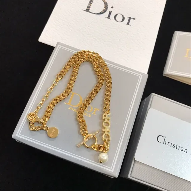 Dior Bracelets avec charm de logo en or et perle 2