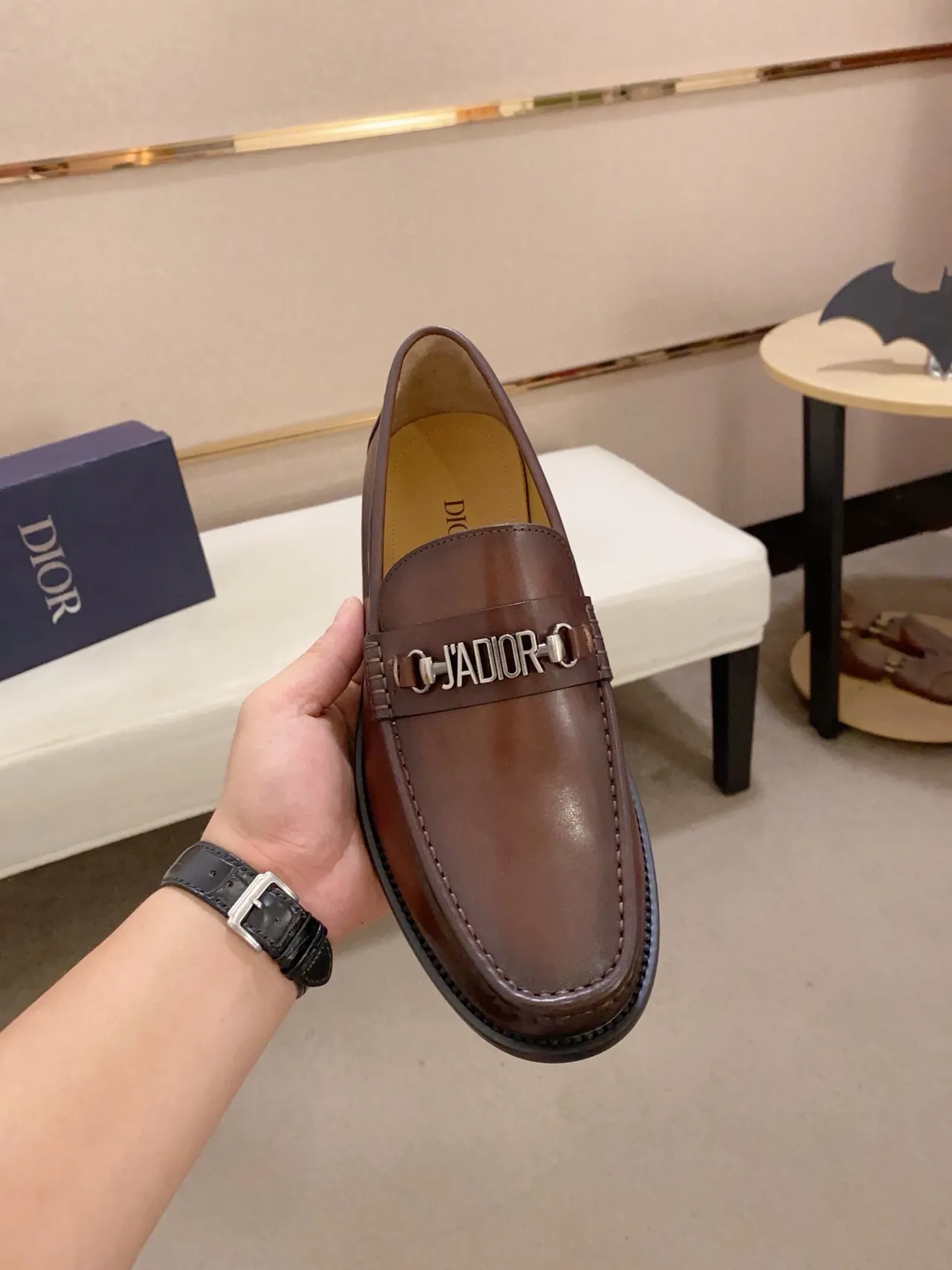 Dior Horsebit 1955 Brown Leather Loafer 5