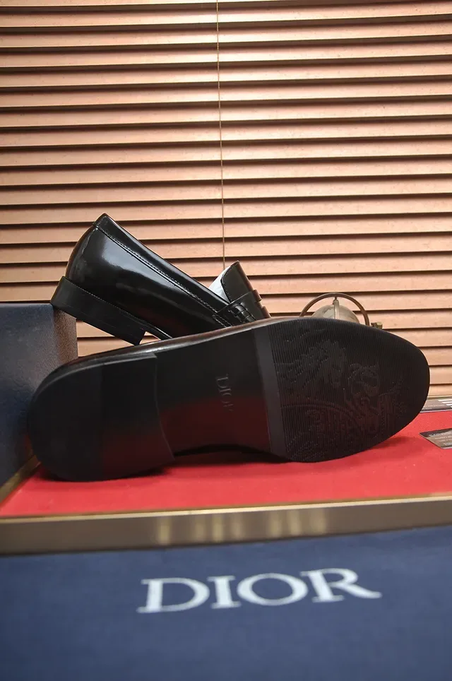Dior Penny Loafer Black Patent Leather Loafers 3