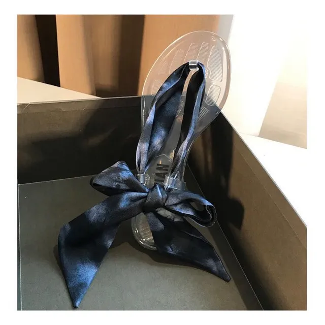 Dior So Real Slide Black Tie-Dye Bow Slippers 3