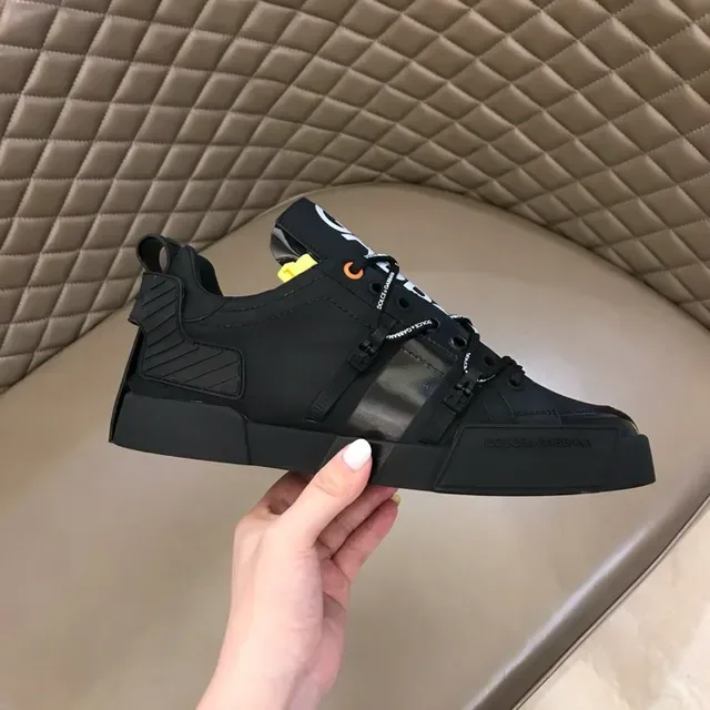 Dolce & Gabbana Defender أسود oversized حزام أحذية أسلوب حياة 4