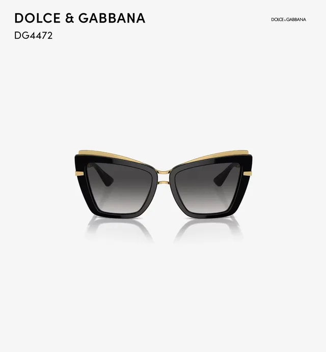 Dolce & Gabbana DG4472 Lunettes de soleil écaille et dorée oeil de chat 3
