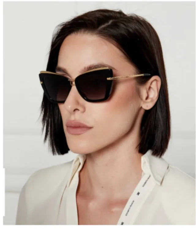 Dolce & Gabbana DG4472 Lunettes de soleil écaille et dorée oeil de chat 4