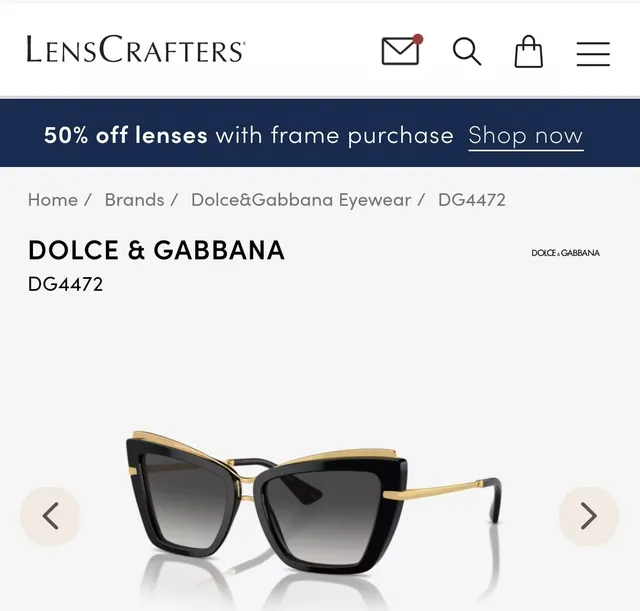 Dolce & Gabbana DG4472 Lunettes de soleil écaille et dorée oeil de chat 9