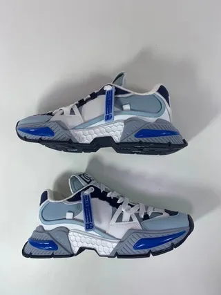 Dolce & Gabbana NS1 White Blue Sole Layered Upper Chunky Sneakers 4