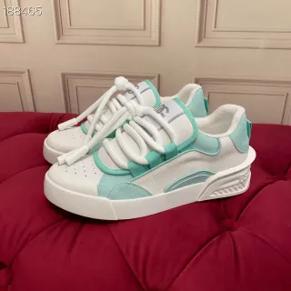 Dolce & Gabbana Portofino White and Mint Green Lifestyle Sneakers