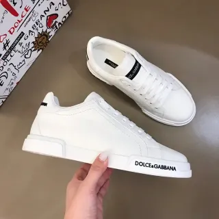 Dolce & Gabbana Portofino أحذية رياضية أسلوب حياة بيضاء