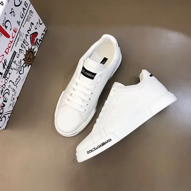 Dolce & Gabbana Portofino أحذية رياضية أسلوب حياة بيضاء 4