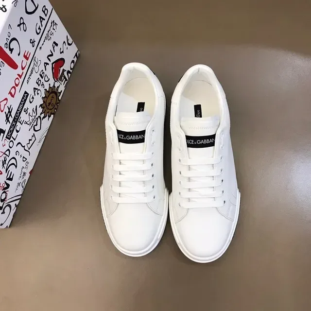 Dolce & Gabbana Portofino أحذية رياضية أسلوب حياة بيضاء 8