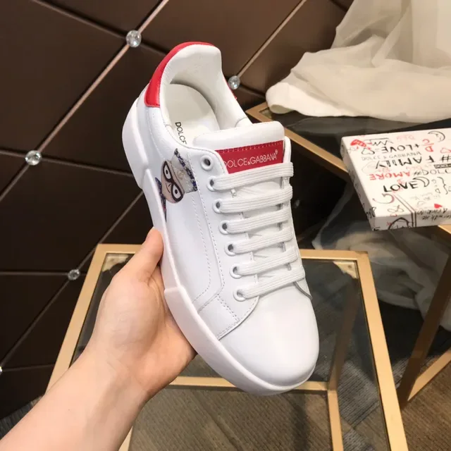 Dolce & Gabbana Sneakers Lifestyle Blanc et Rouge 2