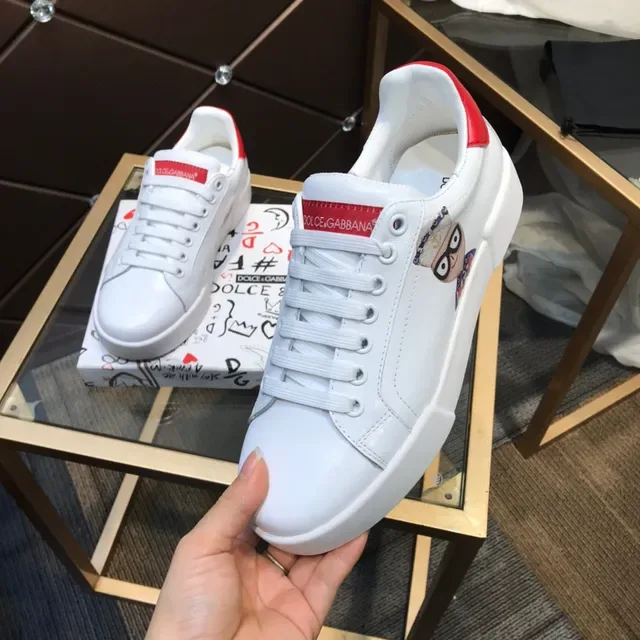 Dolce & Gabbana Sneakers Lifestyle Blanc et Rouge 3