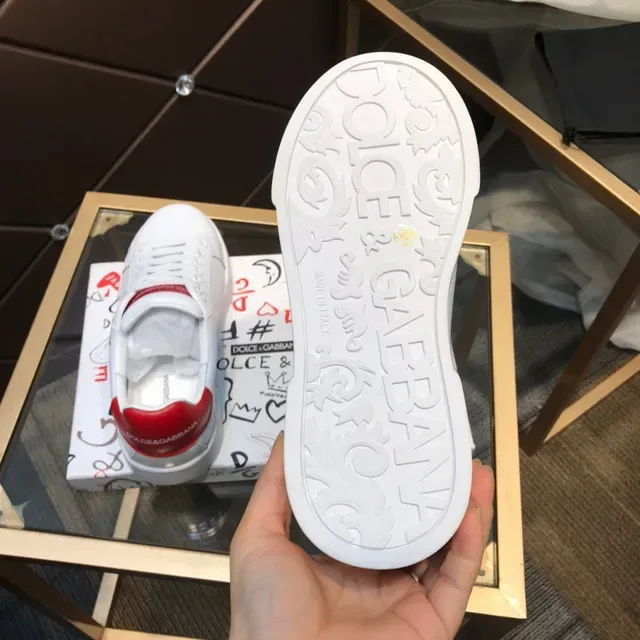 Dolce & Gabbana Sneakers Lifestyle Blanc et Rouge 4