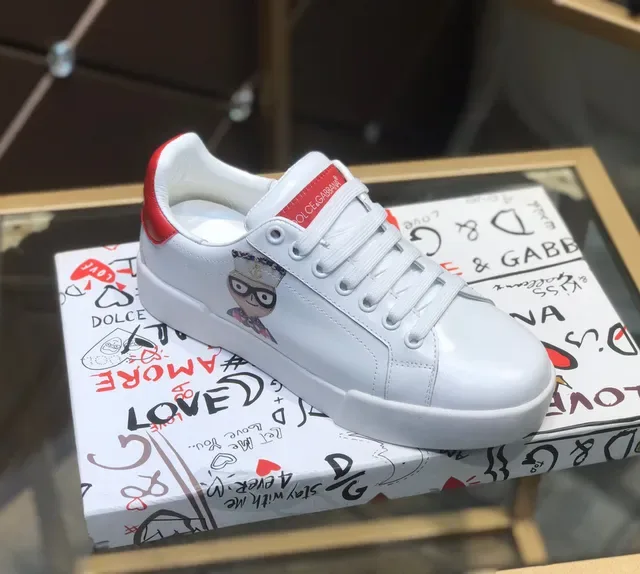 Dolce & Gabbana Sneakers Lifestyle Blanc et Rouge 7