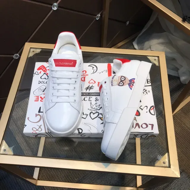 Dolce & Gabbana Sneakers Lifestyle Blanc et Rouge 8