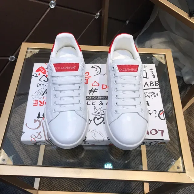 Dolce & Gabbana Sneakers Lifestyle Blanc et Rouge 9