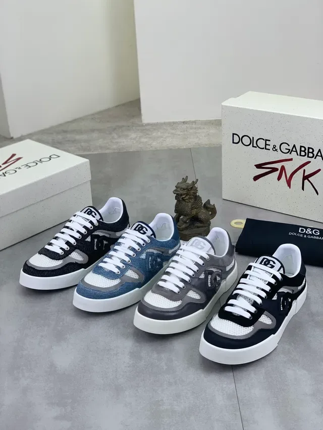 Dolce & Gabbana Denim and Mesh Platform Sneaker 2