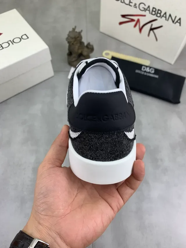 Dolce & Gabbana Denim and Mesh Platform Sneaker 4