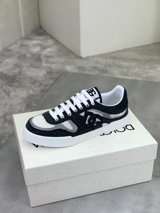 Dolce & Gabbana Denim and Mesh Platform Sneaker 5