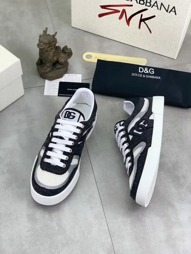 Dolce & Gabbana Denim and Mesh Platform Sneaker 6