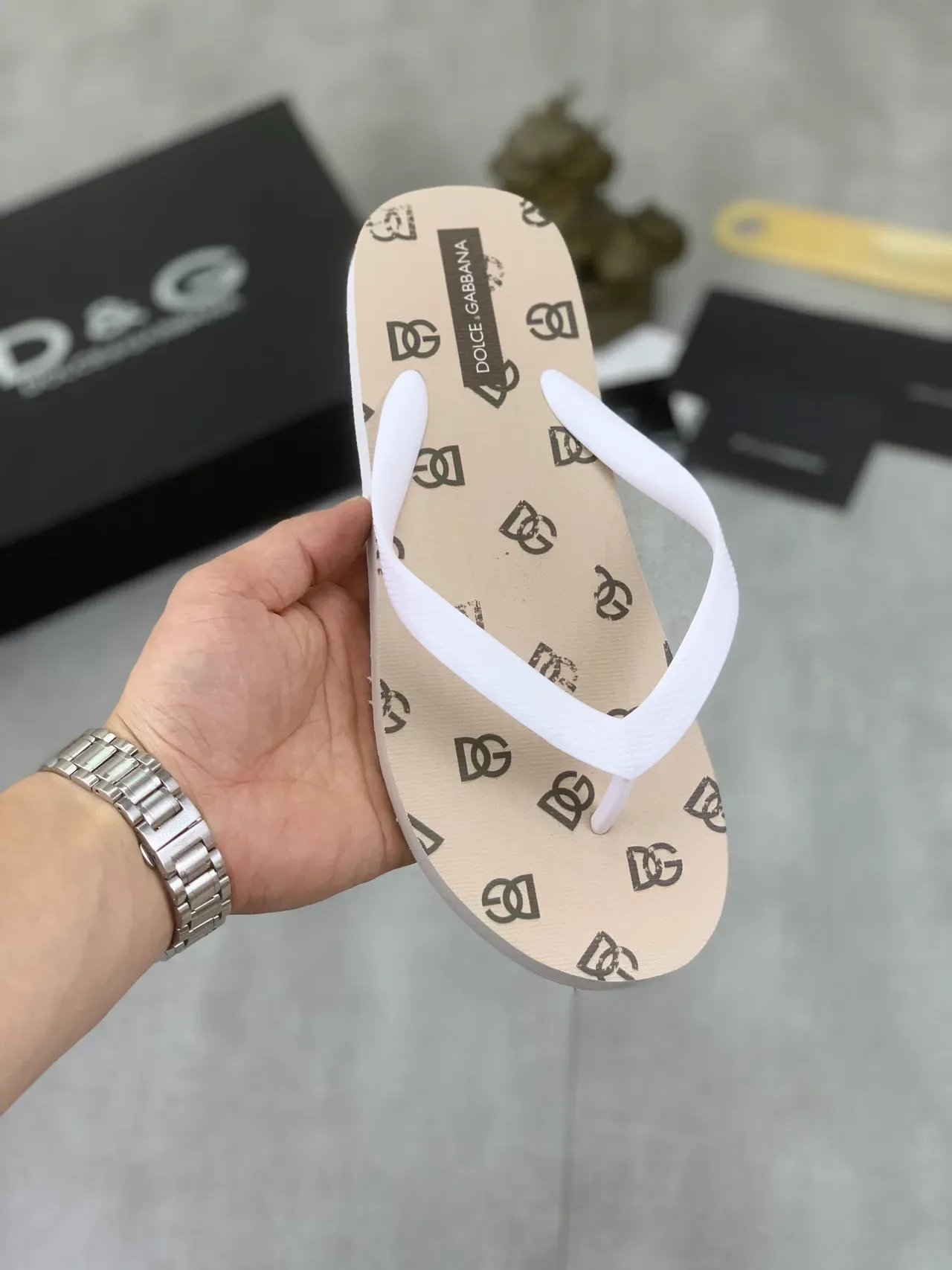Dolce & Gabbana Multicolor Printed Insole Graphics Contrasting Strap Colors Slippers 15