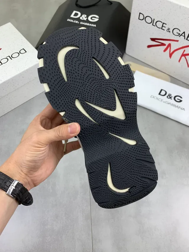 حذاء سنيكرز لايف ستايل Dolce & Gabbana NS1 أسود أبيض بيج 2