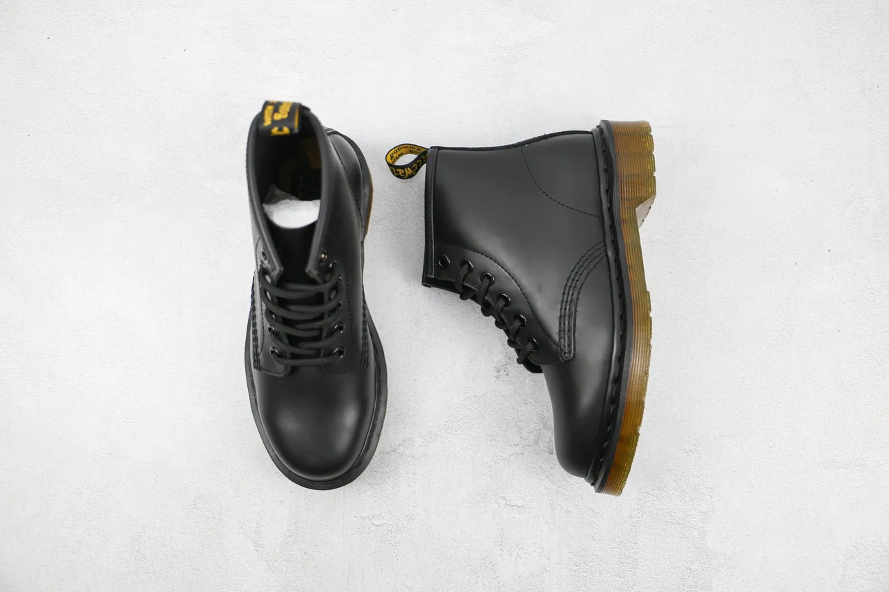 Dr. Martens 1460 黑色光滑皮革马丁靴 8