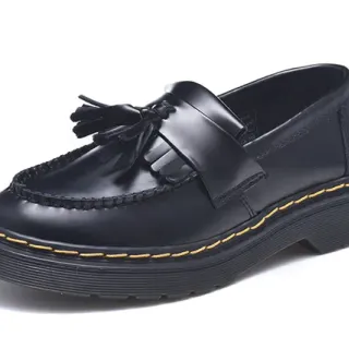 Dr. Martens أسود أصفر حزام التسيل ويلت-ستيتش لوفر