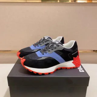 Dsquared2 ICON Black Blue Red Chunky Sneakers