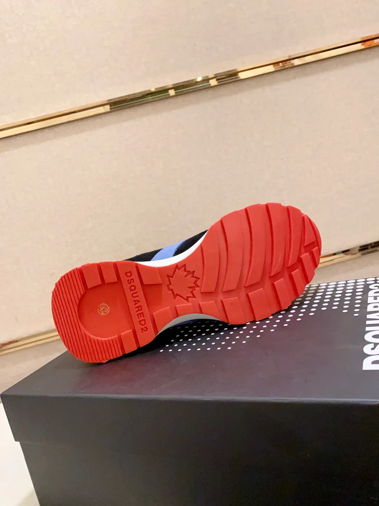 Dsquared2 ICON Black Blue Red Chunky Sneakers 2