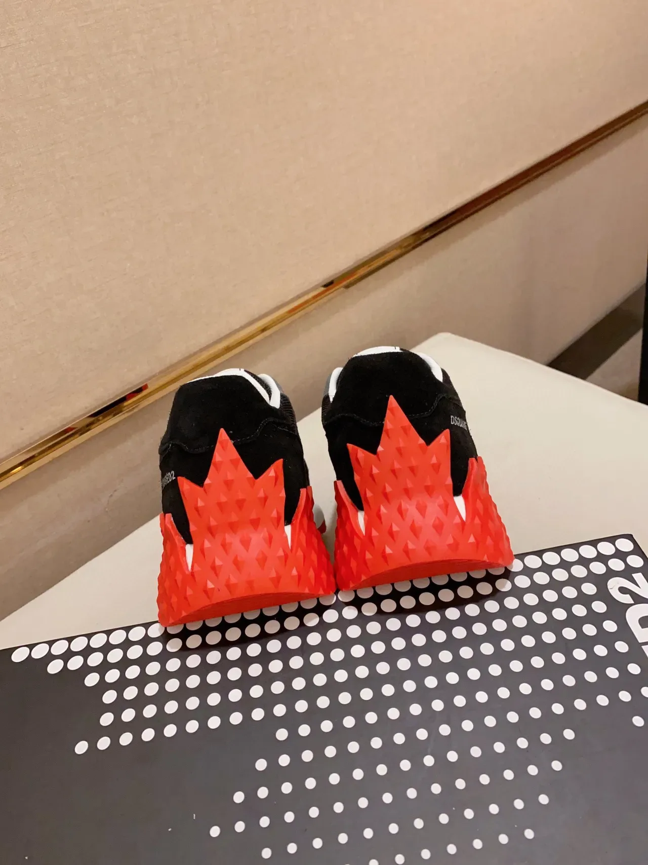 Dsquared2 ICON Black Blue Red Chunky Sneakers 3