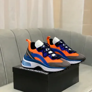 Dsquared2 ICON Orange Blue Gray Chunky Sneakers