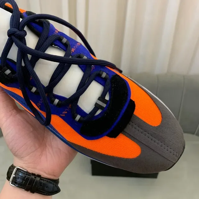 Dsquared2 ICON Orange Blue Gray Chunky Sneakers 3