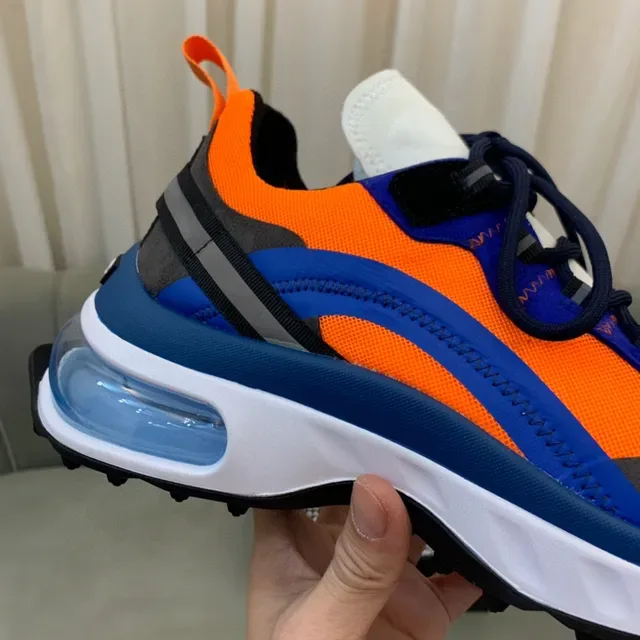 Dsquared2 ICON Orange Blue Gray Chunky Sneakers 4