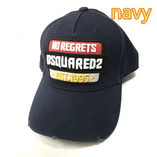 Dsquared2 No Regrets Embroidered Olive Green Baseball Cap 2
