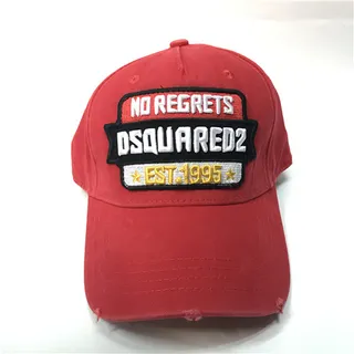 Dsquared2 No Regrets Embroidered Olive Green Baseball Cap 4
