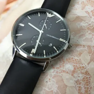 Emporio Armani Chronograph Black Dial Quartz Watch