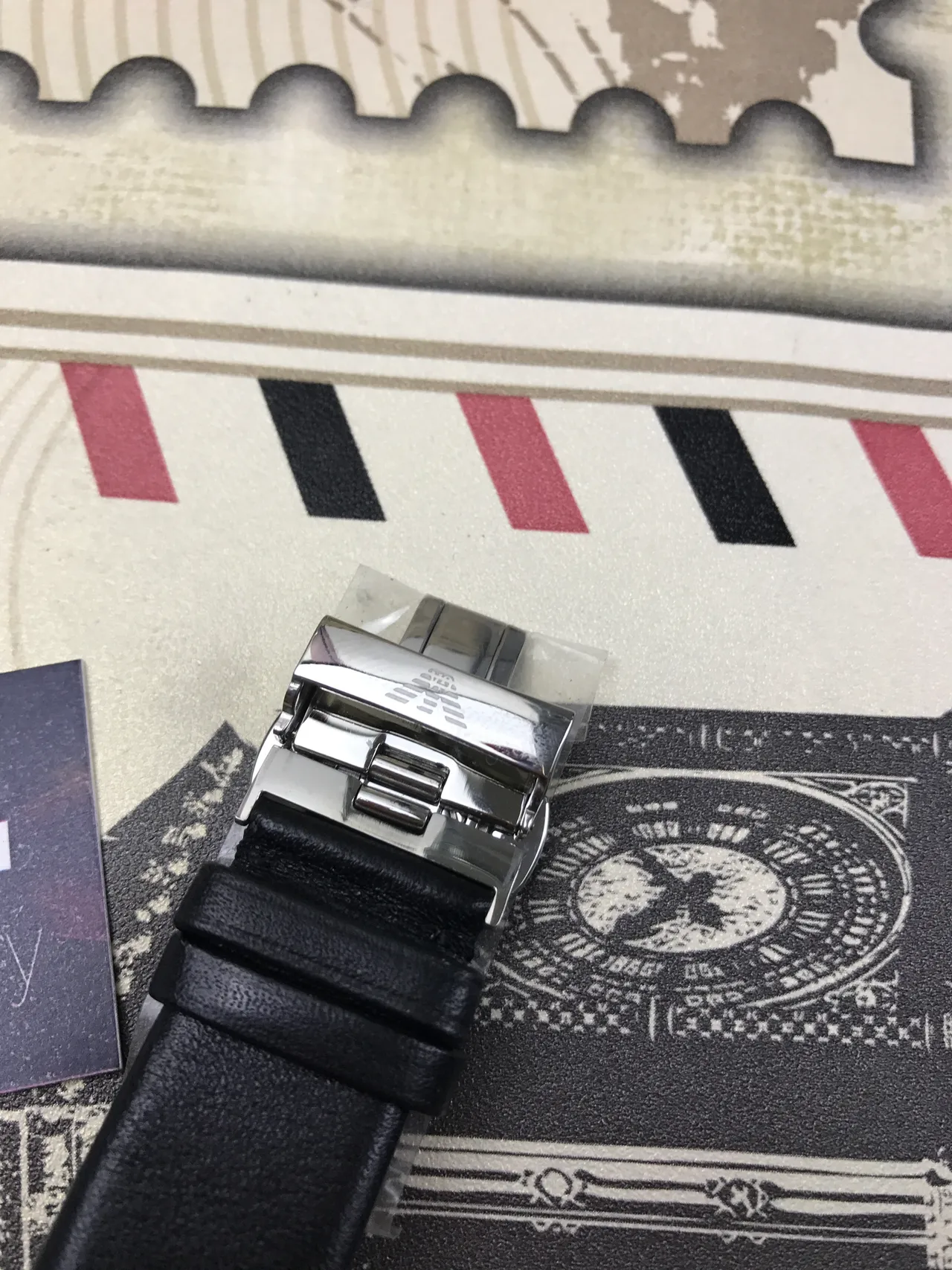 Emporio Armani Chronograph Black Dial Quartz Watch 9