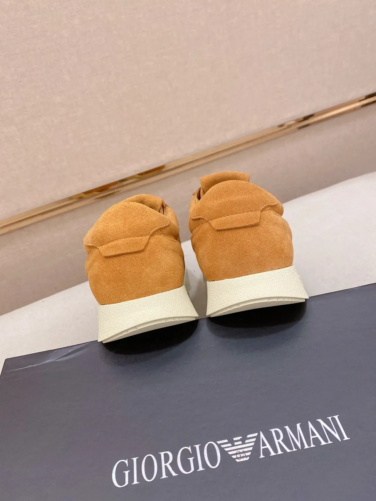 Emporio Armani Suede Low-Top Lifestyle Sneaker 3