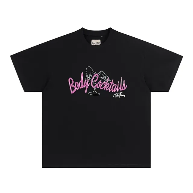 Gallery Dept Body Cocktails Graphic Print Black T-Shirt 2