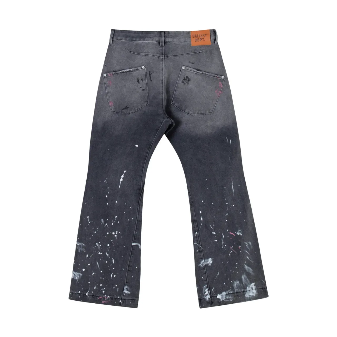 Gallery Dept Paint-Splatter Distressed Flared Jeans 3