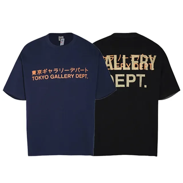 Gallery Dept Tokyo Gallery Dept Graphic Print Navy T-Shirt 2