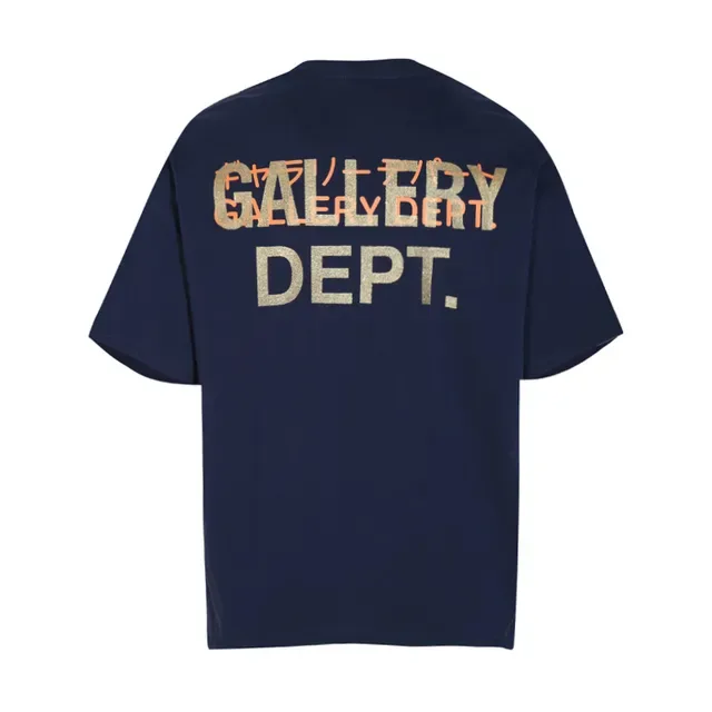 Gallery Dept Tokyo Gallery Dept Graphic Print Navy T-Shirt 4