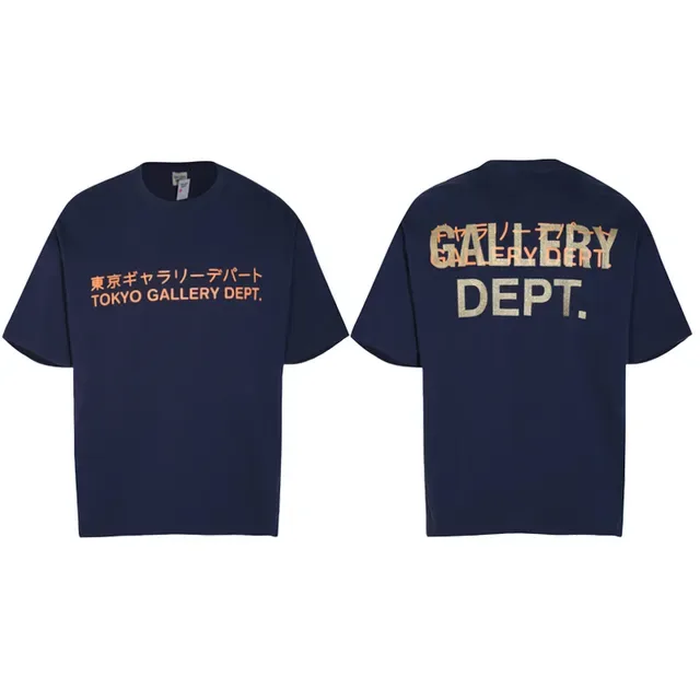 Gallery Dept Tokyo Gallery Dept Graphic Print Navy T-Shirt 7