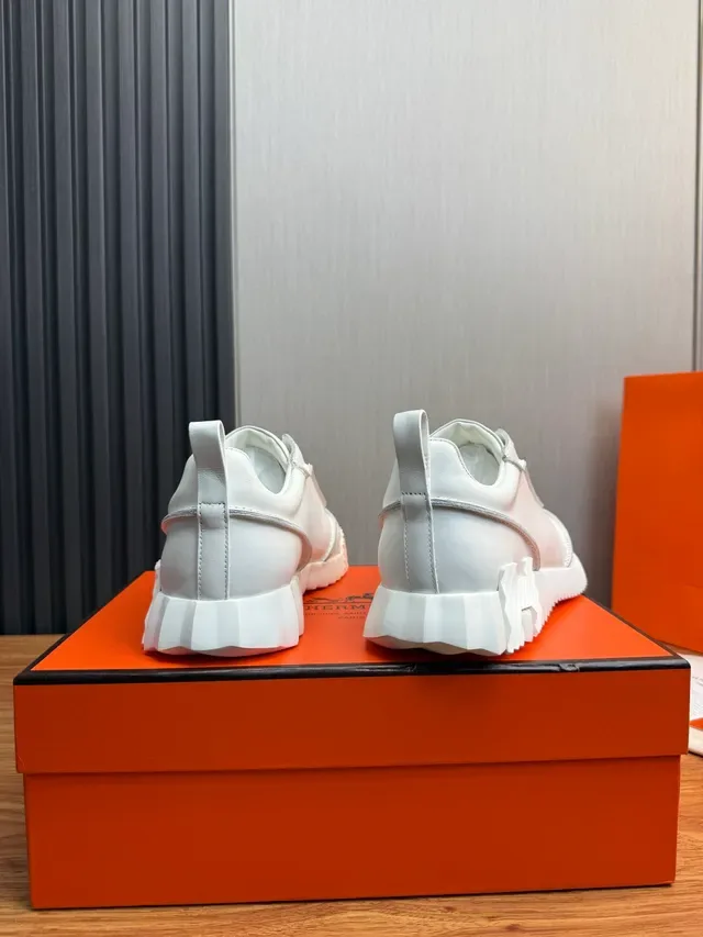 All-White Sculpted Sole Lifestyle Sneaker 3