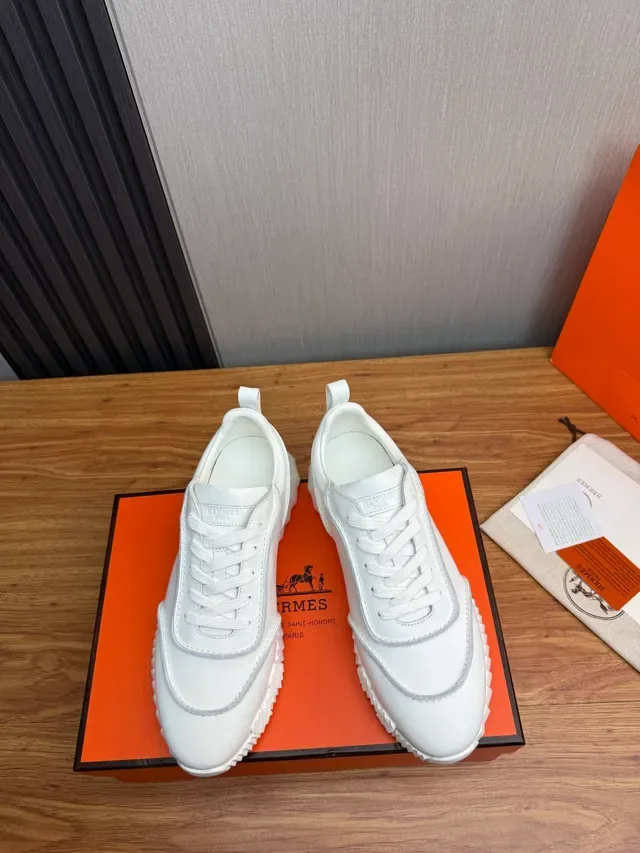 All-White Sculpted Sole Lifestyle Sneaker 5