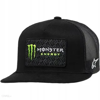 Alpinestars x Monster Energy কালো ট্রাকার বেসবল ক্যাপ